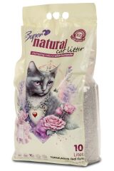 Super Natural Beyaz Bentonit Kedi Kumu 10 Litre (Bebek Pudralı)