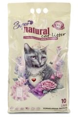 Super Natural Beyaz Bentonit Kedi Kumu 10 Litre (Bebek Pudralı)