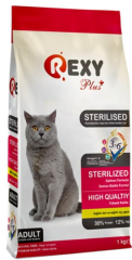 Rexy 1 Kg Yetişkin Somon Balıklı Kısırlaştırılmış Kedi Maması