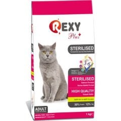 Rexy 1 Kg Yetişkin Somon Balıklı Kısırlaştırılmış Kedi Maması
