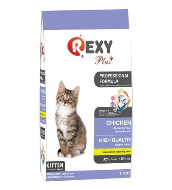 Rexy 1 Kg Tavuk Etli Yavru Kedi Maması