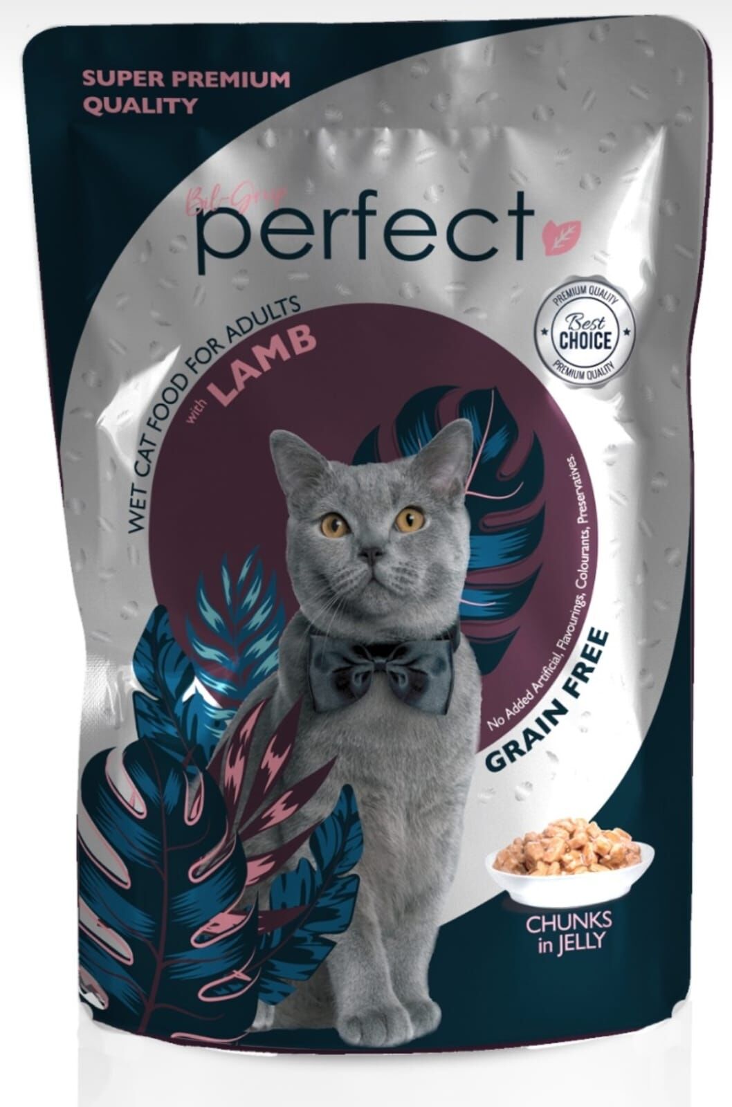 Perfect Premium Tahılsız Kuzu Etli Pouch Yaş Mama 85 gr (%100 Et)