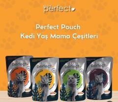 Perfect Premium Tahılsız Yavru Kedi Pouch Yaş Mama 85 gr (%100 Et)