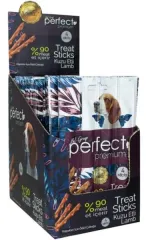 Perfect Premium Kuzu Etli Köpek Ödül Çubuğu 20 gr (50'li Paket)
