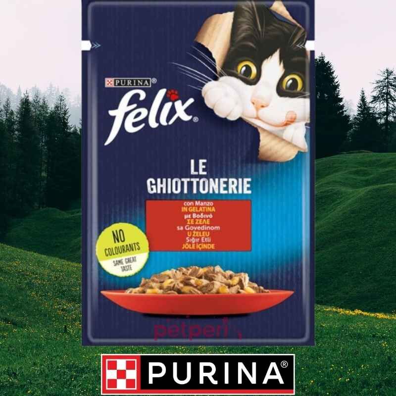 Felix Jöleli Kedi Maması 85 Gr. Pouch (Sığır Etli)