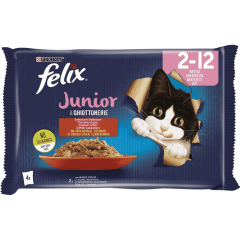 Felix 4'lü Yavru Kedi Maması 4x85 Gr. Pouch (12 Adet)