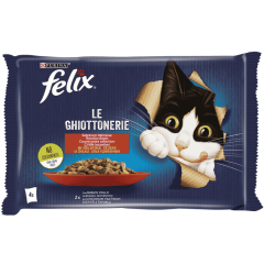 Felix 4'lü Kedi Maması 4x85 Gr. Pouch - Çiftlik Lezzetleri