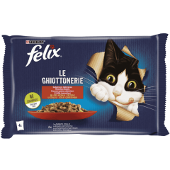 Felix 4'lü Kedi Maması 4x85 Gr. Pouch - Çiftlik Lezzetleri