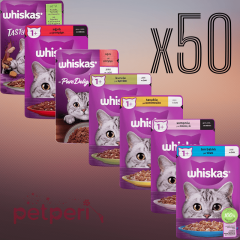 Whiskas 1+ Yetişkin Kedi Maması 85 Gr. Pouch - 50 Adet