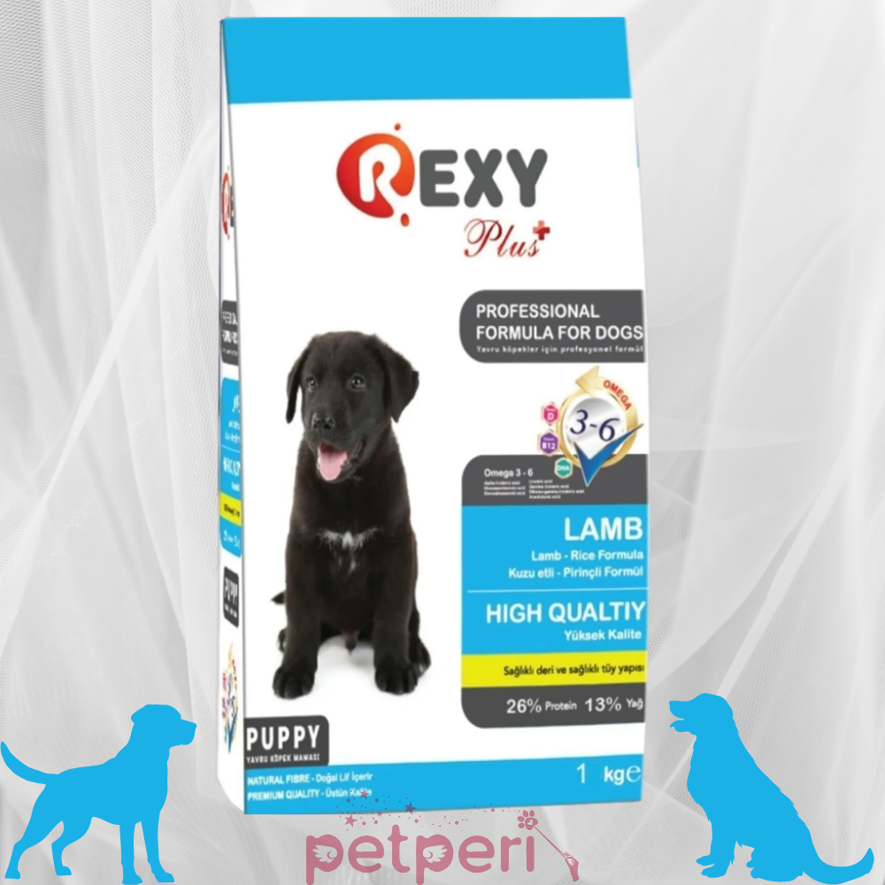 Rexy 1 Kg Kuzu Etli Yavru Köpek Maması