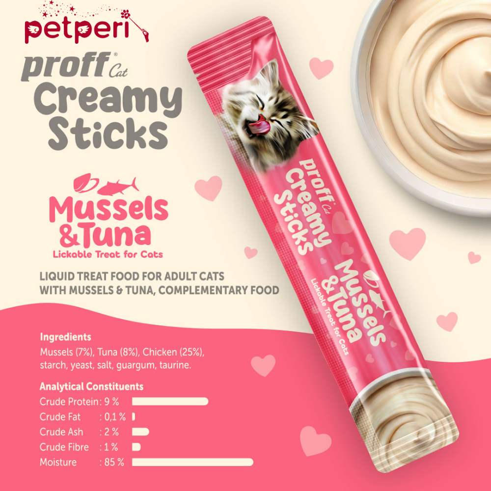 Proff Creamy Ödül Maması Midyeli & Ton Balıklı
