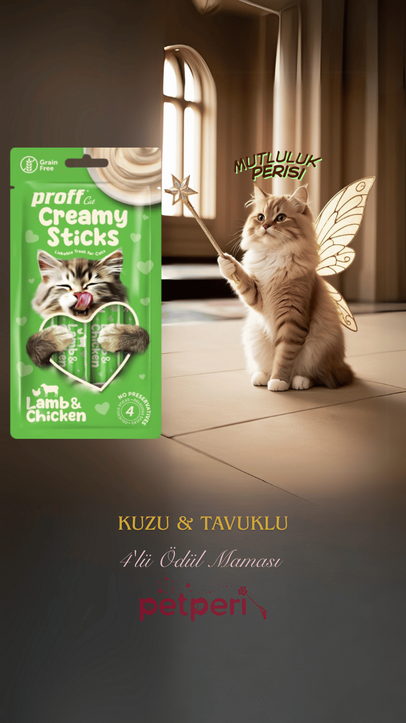 Proff Creamy Ödül Maması Tavuklu & Kuzulu 4'lü Paket