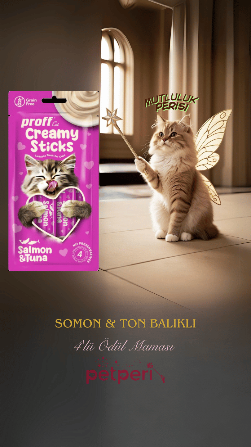 Proff Creamy Ödül Maması Somonlu & Ton Balıklı 4'lü Paket