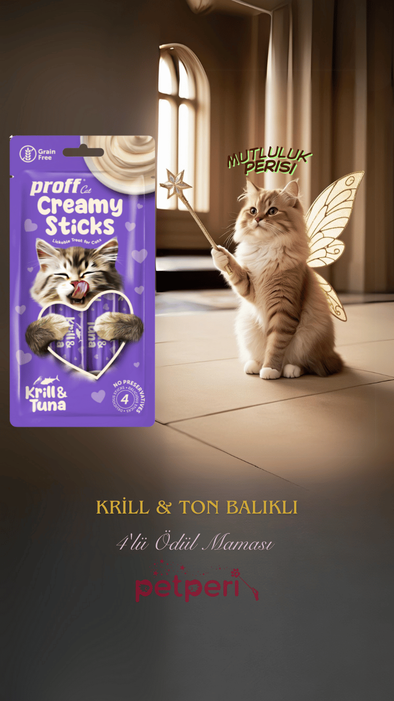Proff Creamy Ödül Maması Krill & Ton Balıklı 4'lü Paket
